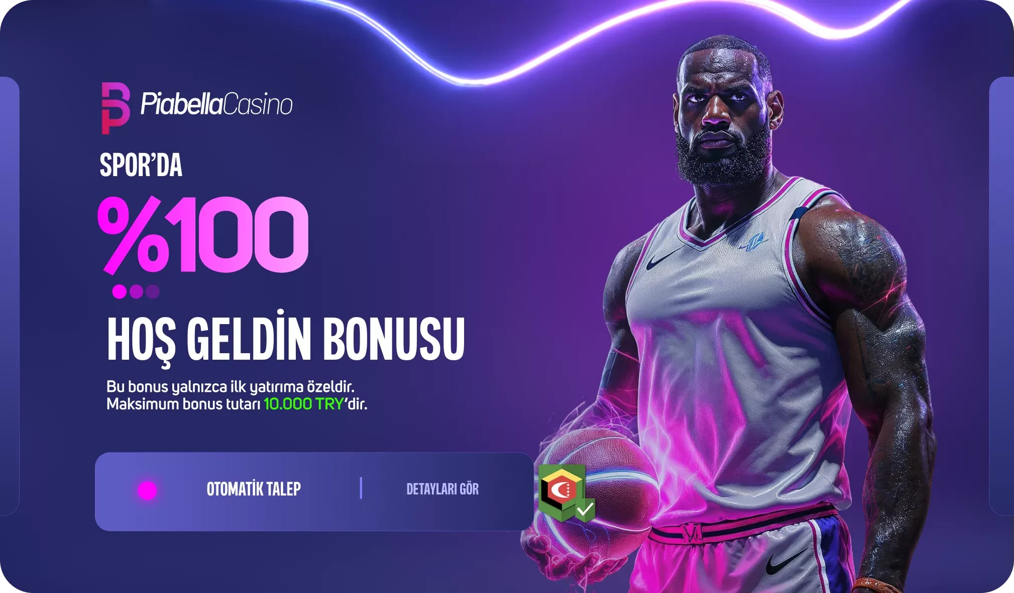%100 10.000 Tl Spor Hoş Geldin Bonusu