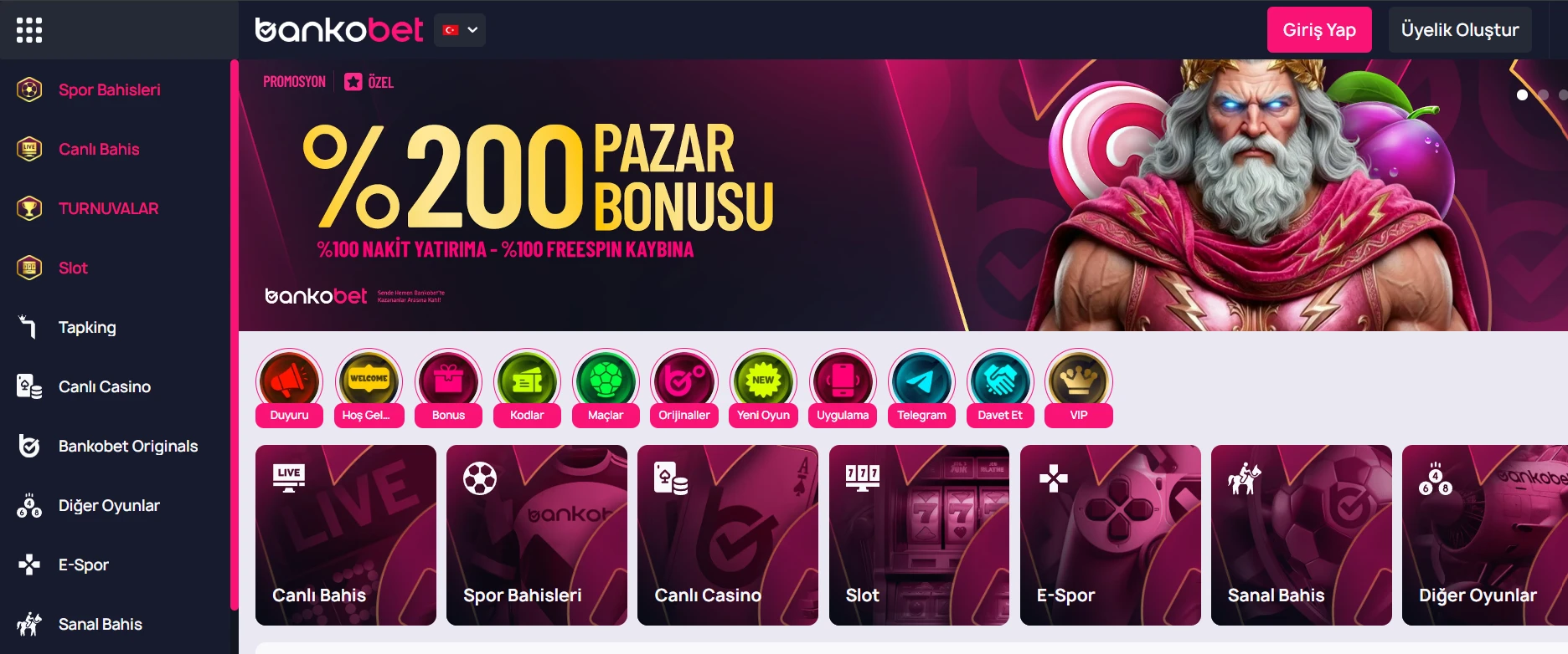 Bankobet Giriş