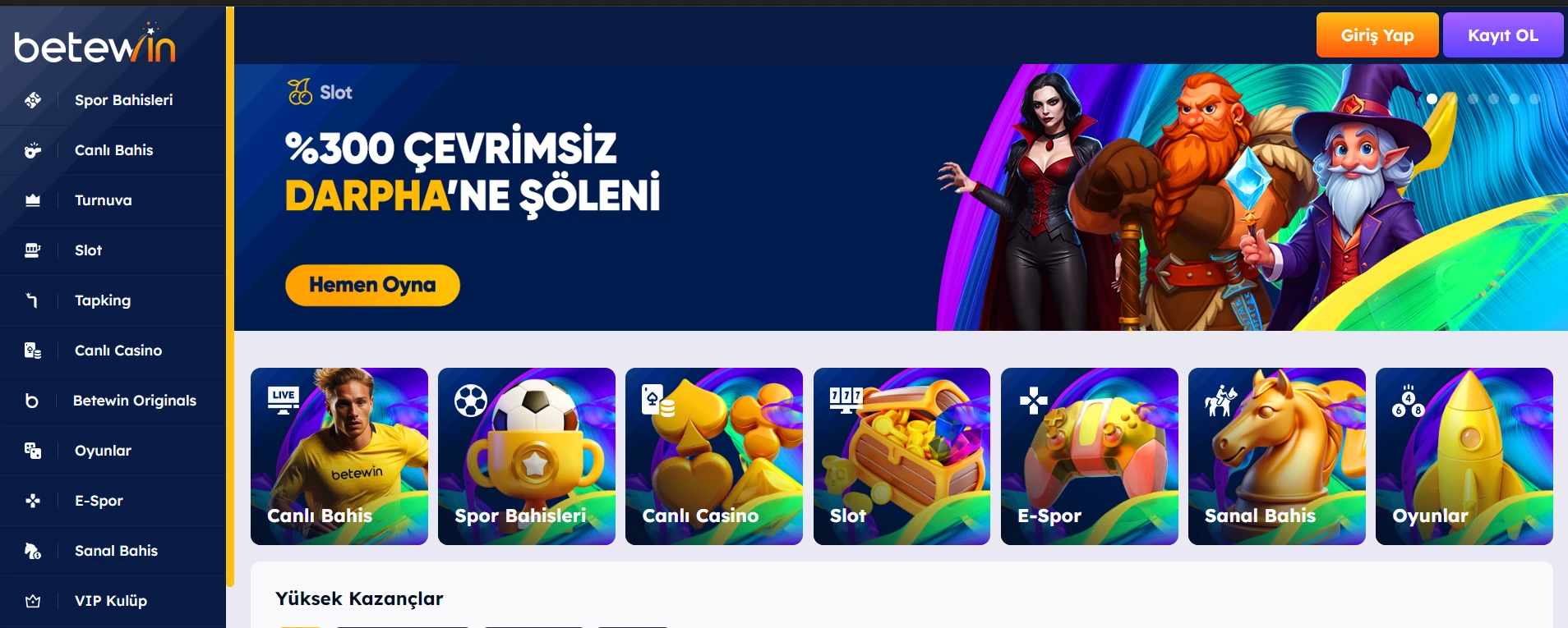 Betewin Giriş