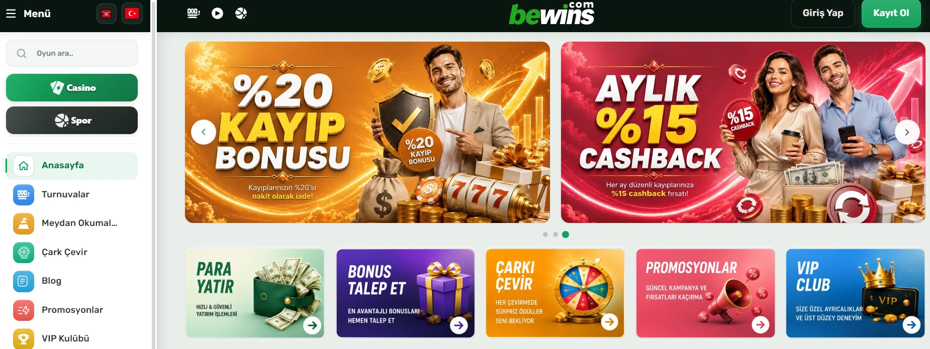 Bewins Güncel Giriş